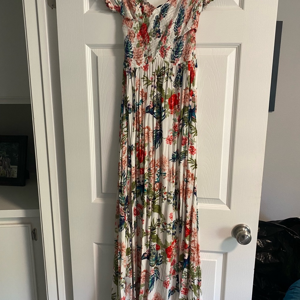 Aakaa Multicolor Smocked Dress